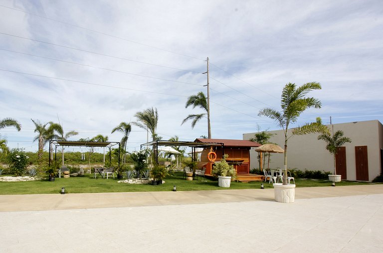 Studio, área de coworking, gym, padel y restaurant