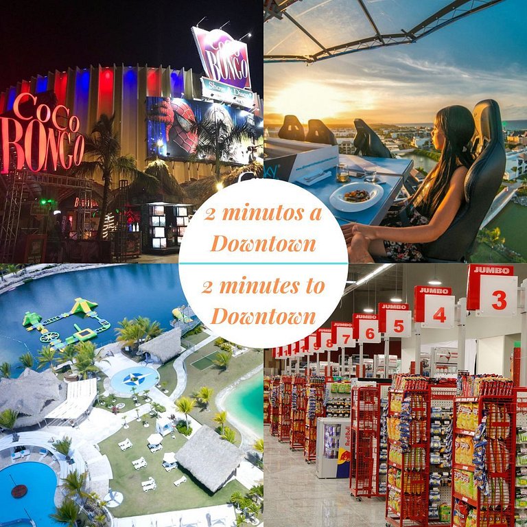 Studio, área de coworking, gym, padel y restaurant