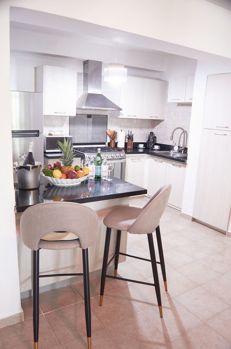 Sleeps 6, steps from the beach and with a pool