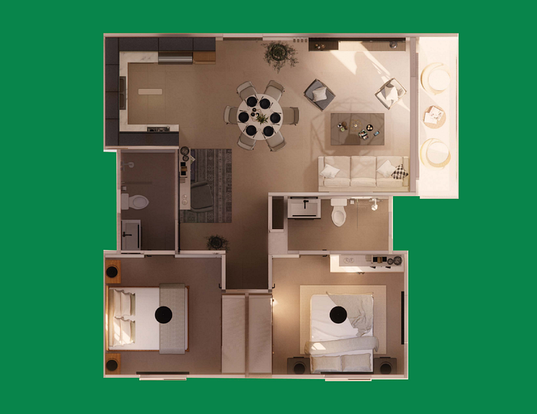 Apartamentos a 6 minutos del Aeropuerto.