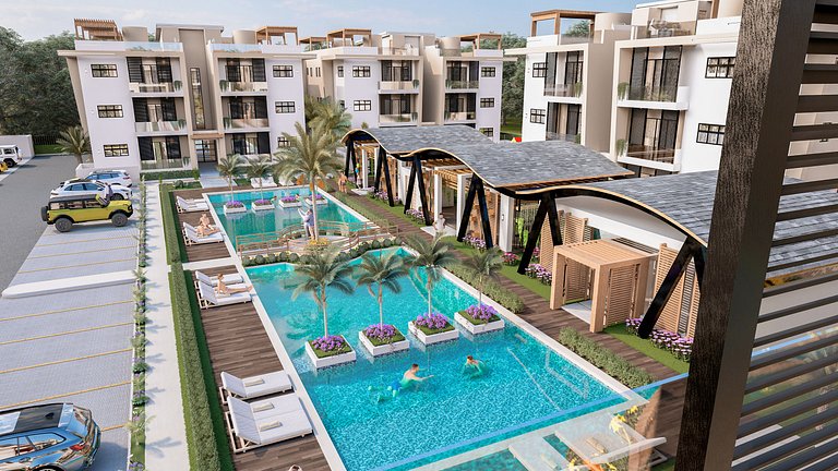 Apartamentos con transporte a La Playa.