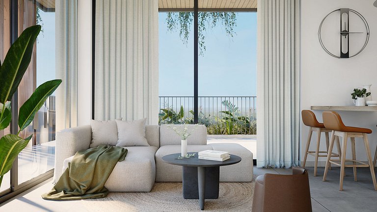 Apartamentos de Dos Habitaciones con Playa Privada