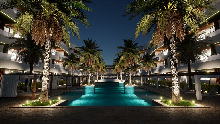 Residencial con Playa Privada.