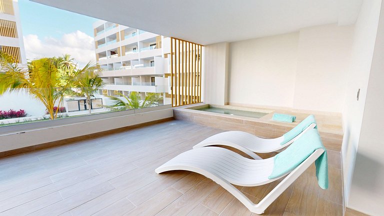 Apartament moderno con picuzzy a pasos de la playa