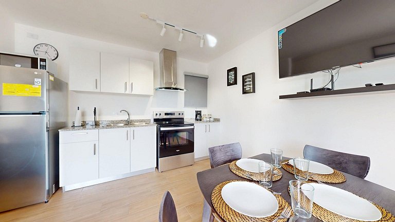 Apartamento moderno ideal para trabajo y descanso
