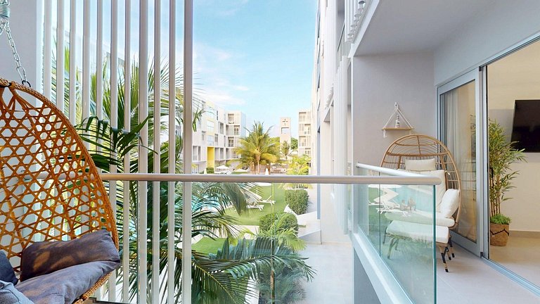 Downtown, vista a la piscina, camina a Cocobongo