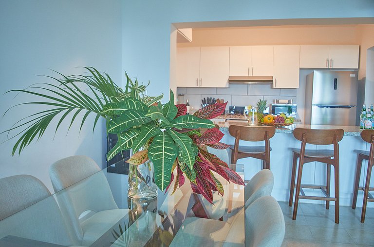 Sleeps 6, steps from the beach and with a pool