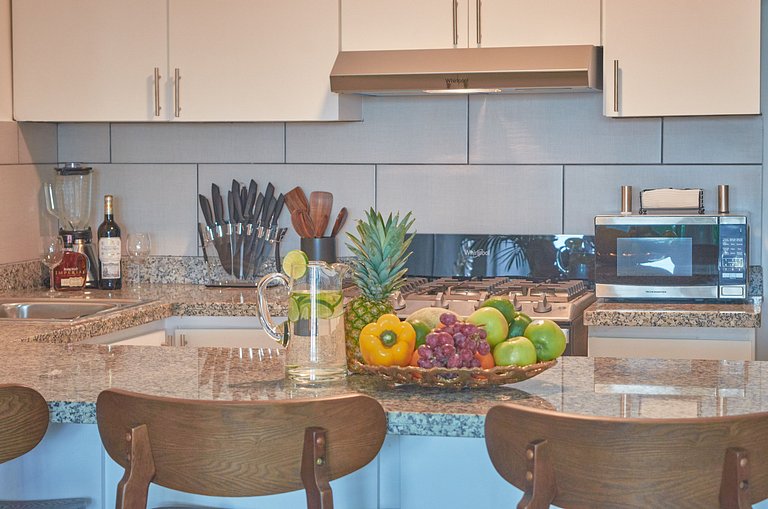 Sleeps 6, steps from the beach and with a pool