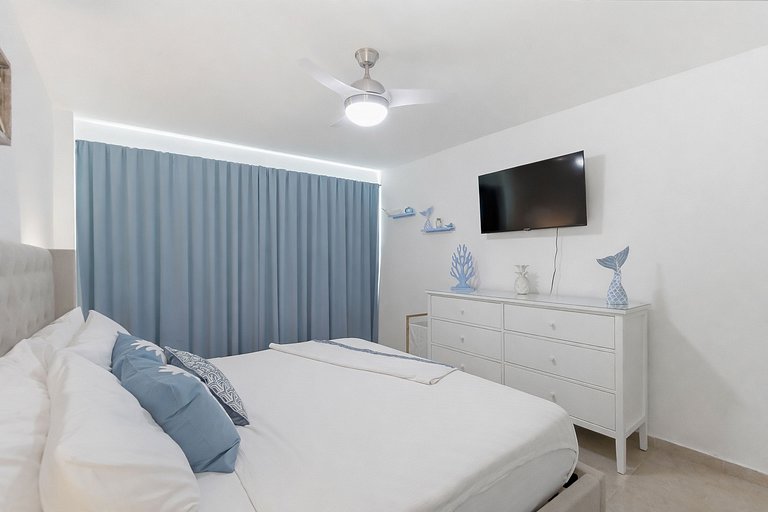 Apt para 6 personas, a pasos de la playa y piscina