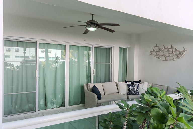 Apt para 6 personas, a pasos de la playa y piscina