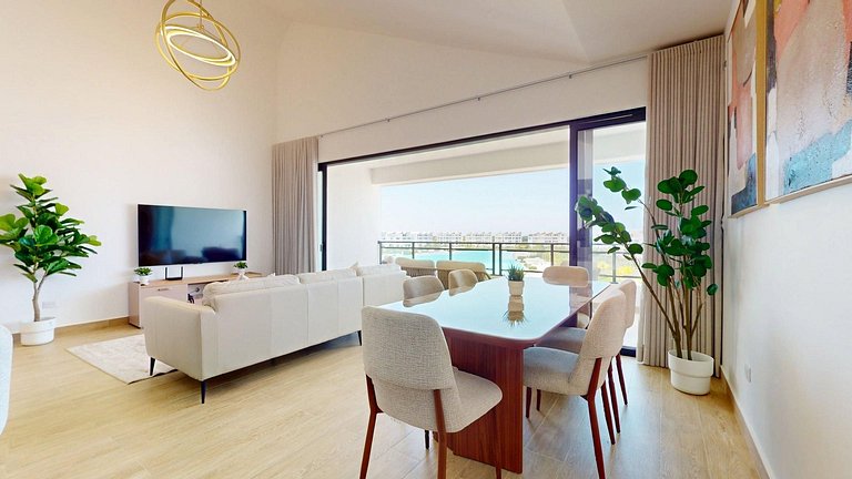 Penthouse Crystal Lagoon View 3BR Punta Cana