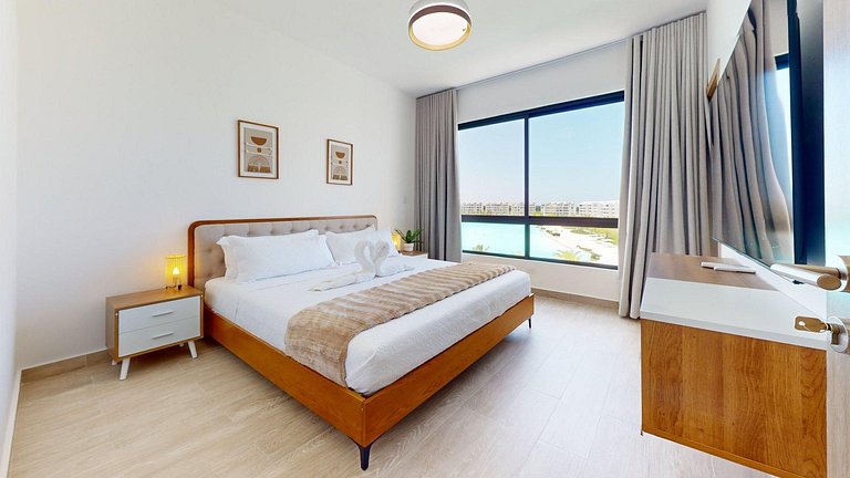 Penthouse 3BR Frente a Laguna Privada Bavaro
