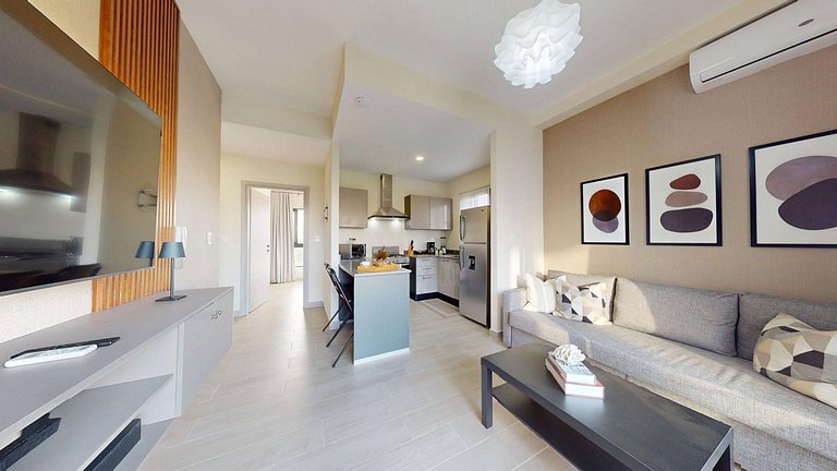 Apartamento con gymnasio, piscina, parque infantil