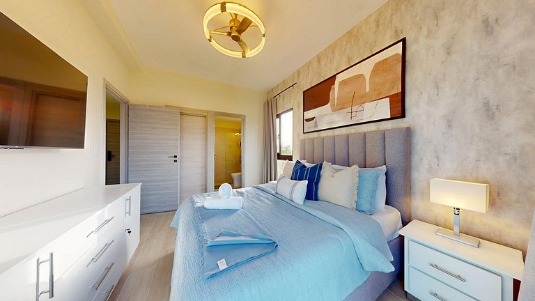 Apartamento con gymnasio, piscina, parque infantil