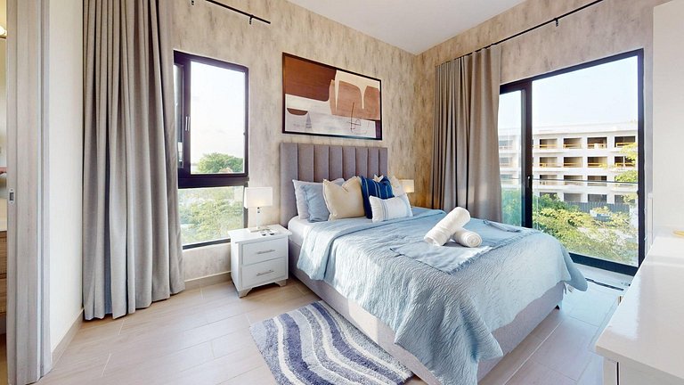 Apartamento con gymnasio, piscina, parque infantil