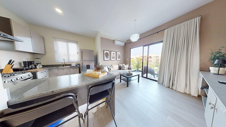 Apartamento con gymnasio, piscina, parque infantil