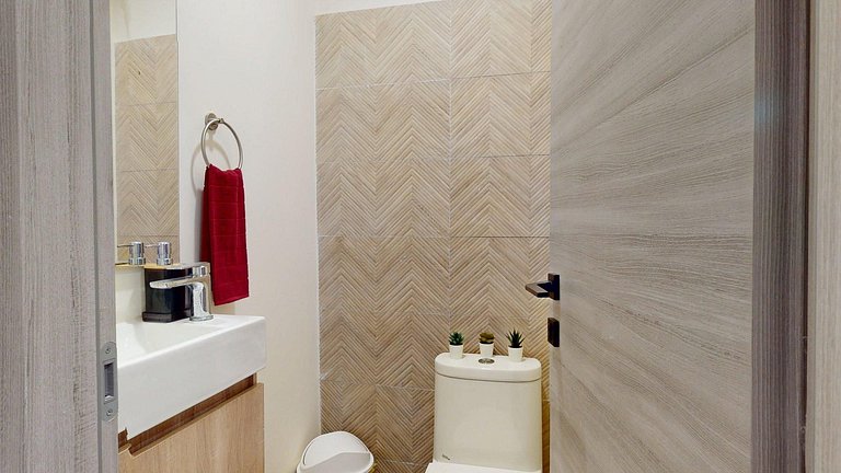 Apartamento con gymnasio, piscina, parque infantil